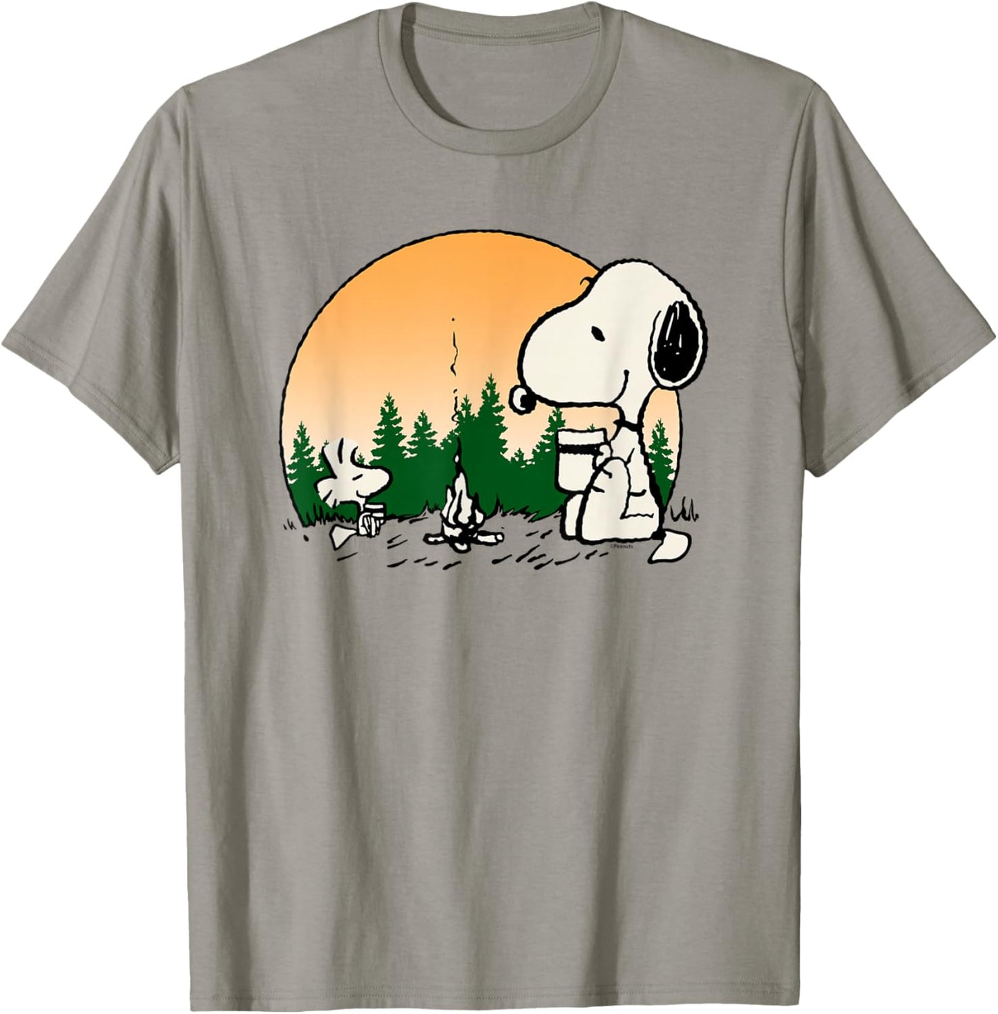 Peanuts Campfire Mugs T-Shirt - T-Shirt | Sand