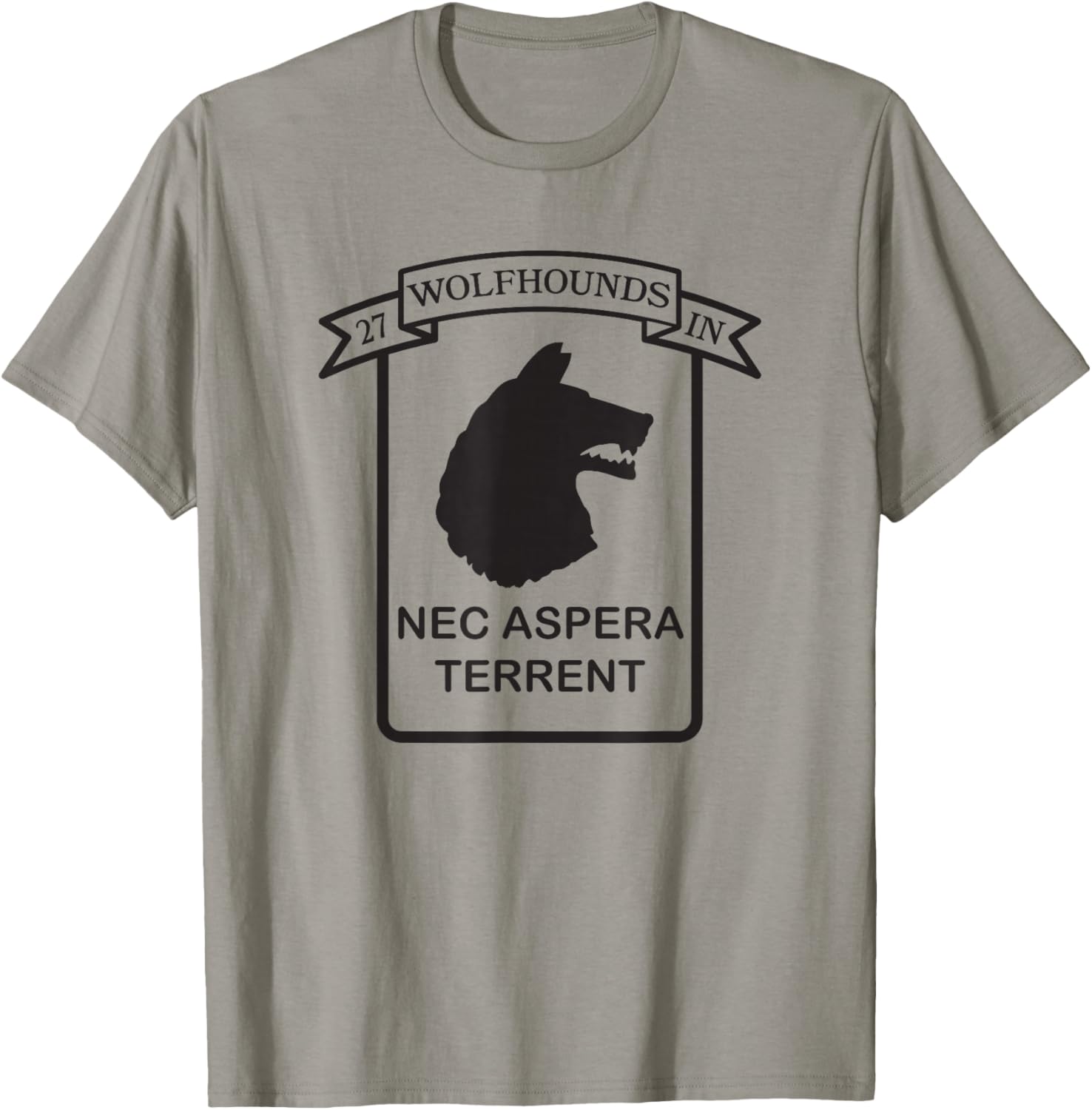27th Infantry Regiment 25th Infantry Division Wolfhounds T-Shirt - T-Shirt | Sand