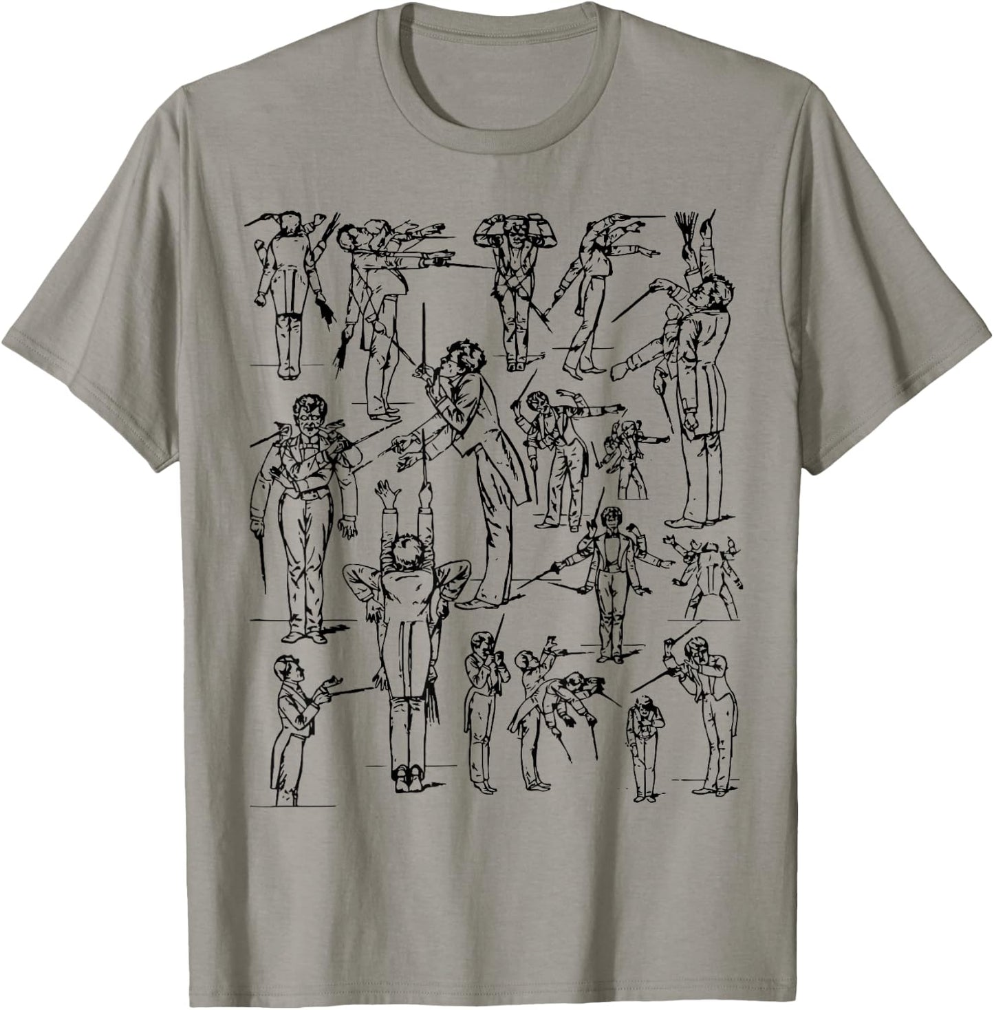 Gustav Mahler conducting a symphony Classical Musician T-Shirt - T-Shirt | Sand