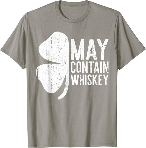 May Contain Whiskey Shirt Men Women St Patricks Day