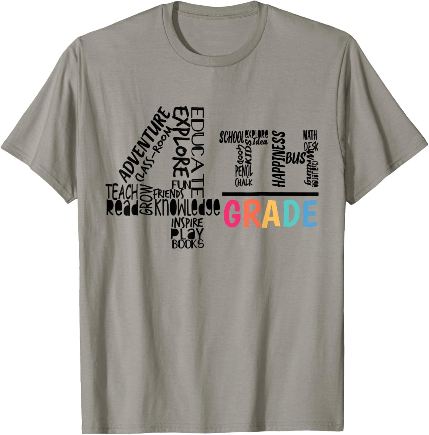 Funny 4th Grade Shirt Fourth Grade Back to School Gift Girl T-Shirt - T-Shirt | Sand