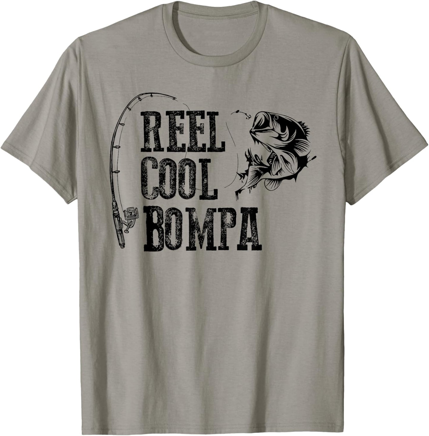 Bompa Fishing: Reel Cool Bompa Funny Gift T-Shirt - T-Shirt | Sand
