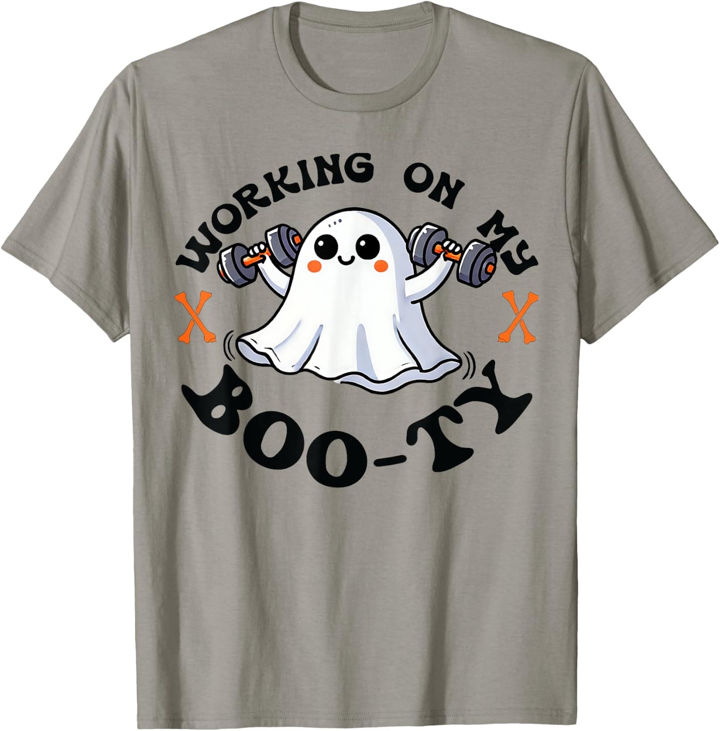 Bodybuilding Workout Gym Working On My Boo-ty Bodybuilder T-Shirt - T-Shirt | Sand