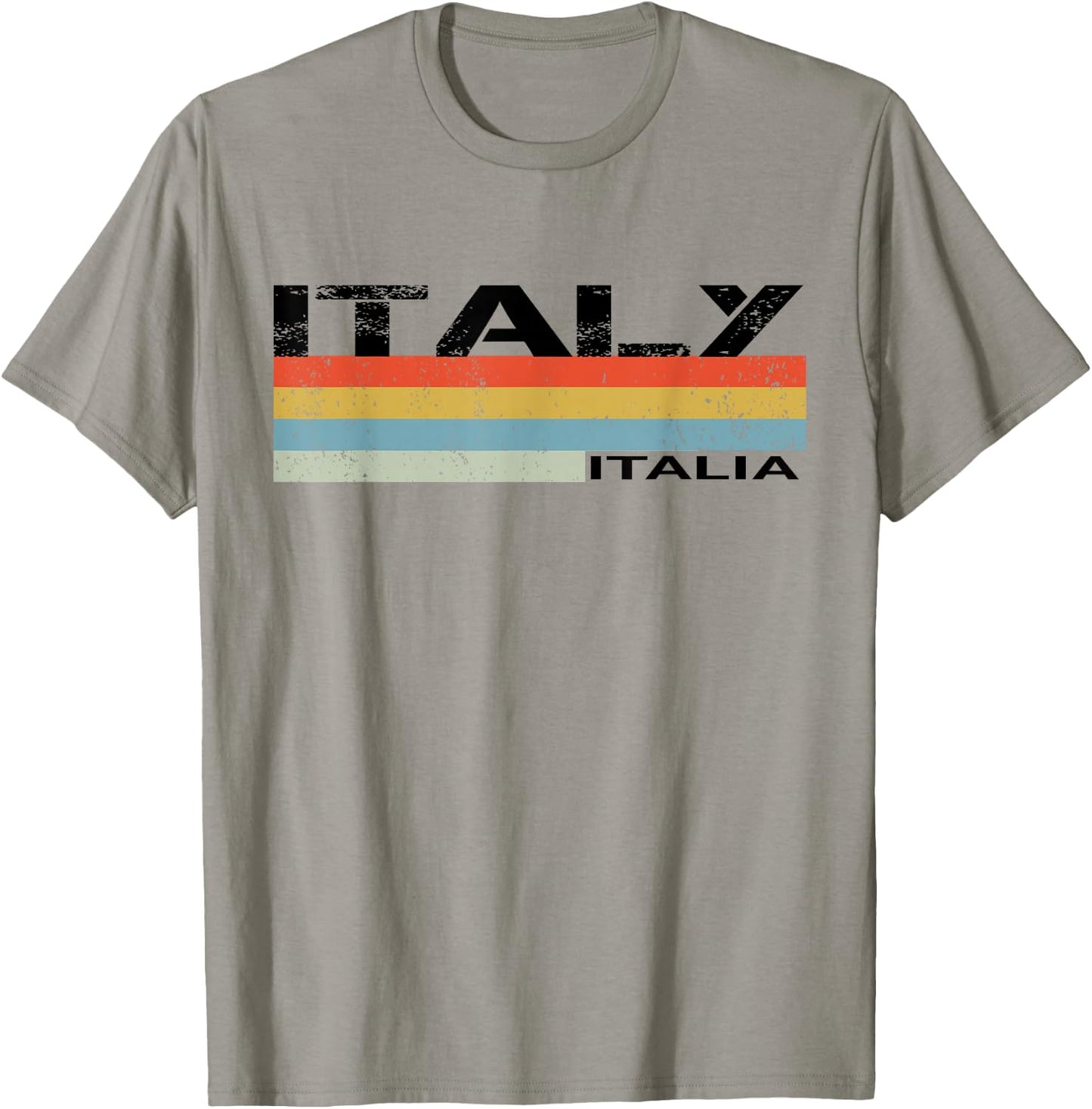 Italian Italy Italia Vintage Stripes T-Shirt - T-Shirt | Sand
