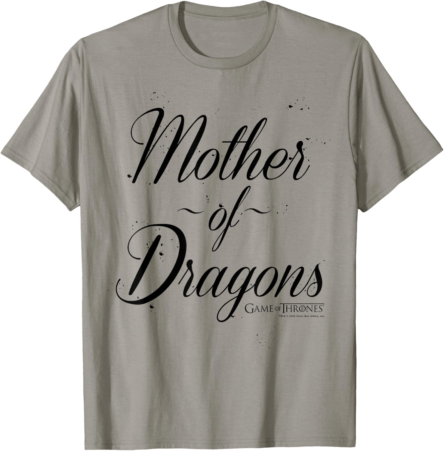 Game Of Thrones Mother's Day Mother Of Dragons Text T-Shirt - T-Shirt | Sand