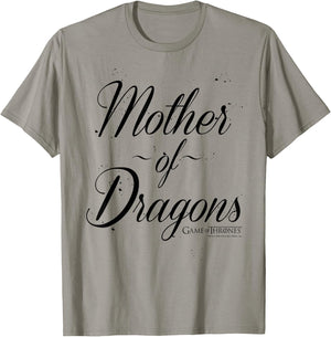 Game Of Thrones Mother's Day Mother Of Dragons Text T-Shirt - T-Shirt | Sand