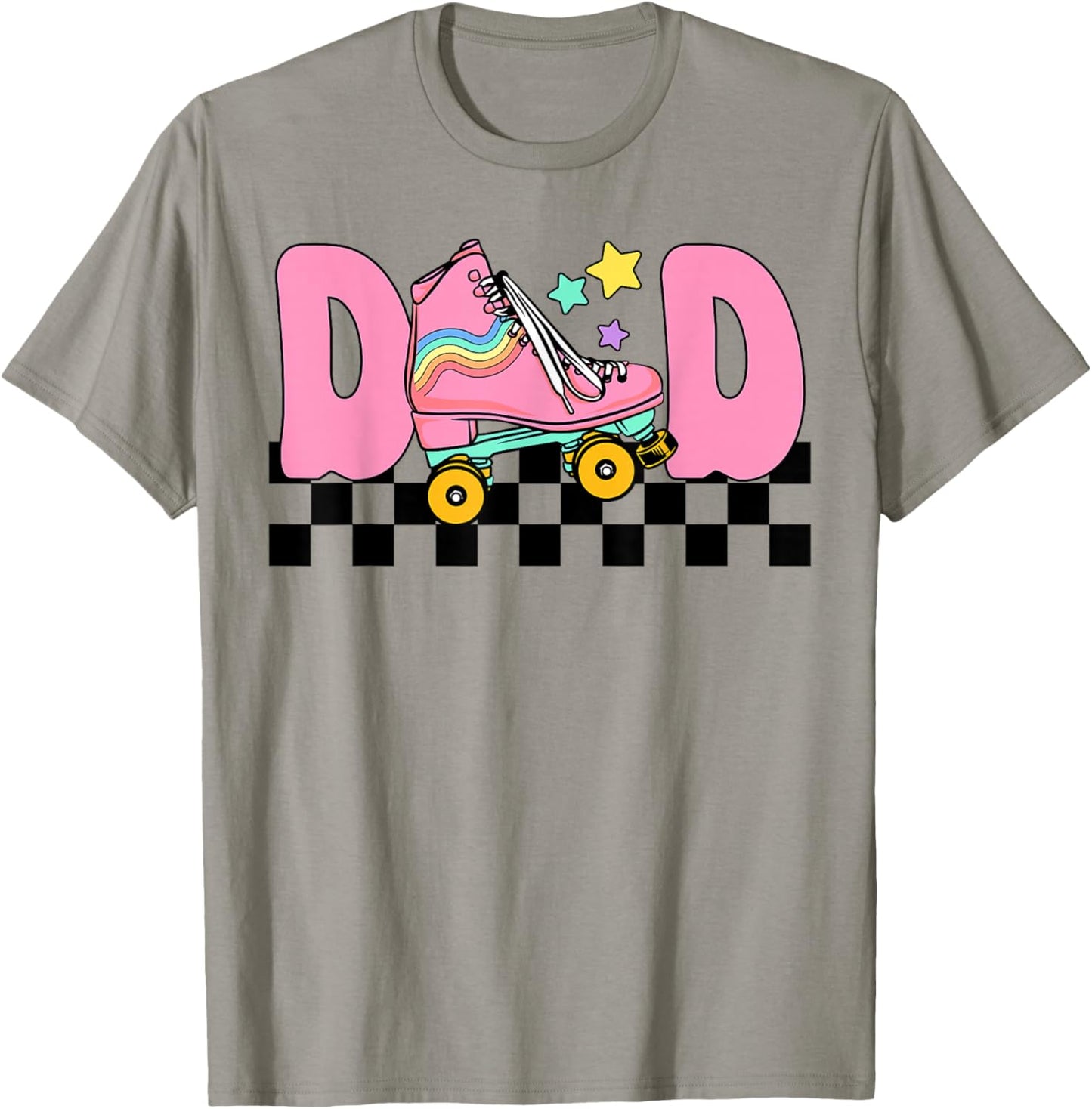 Dad Rolling Into Birthday Roller Skating Family Matching T-Shirt - T-Shirt | Sand