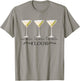 One Martini Two Martini Three Martini Floor Drinking Vintage T-Shirt - T-Shirt | Sand