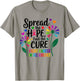 Fight cancer in all and every color ribbons flower heart T-Shirt - T-Shirt | Sand