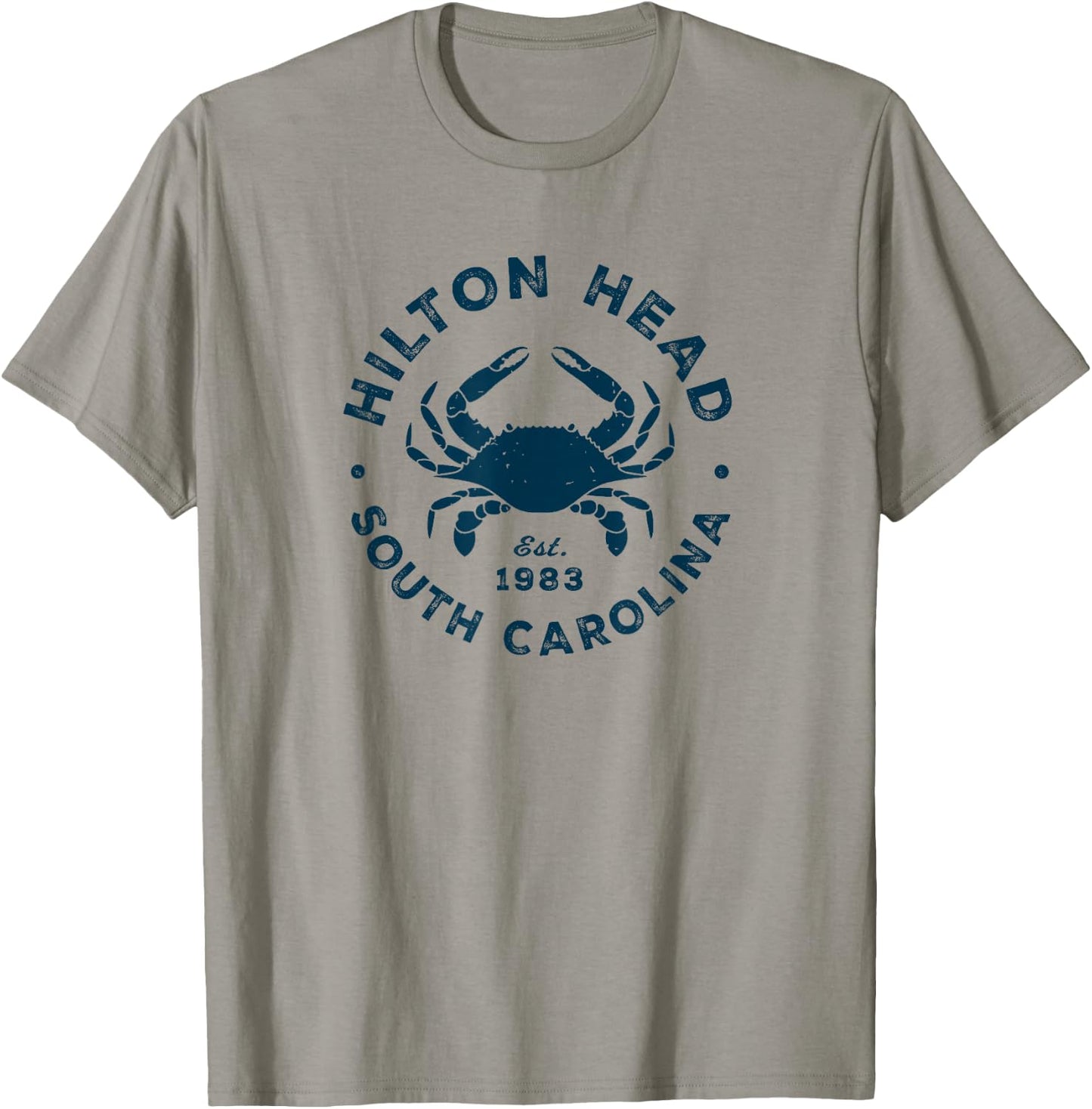 Vintage Hilton Head Island SC South Carolina Crab Souvenir T-Shirt - T-Shirt | Sand