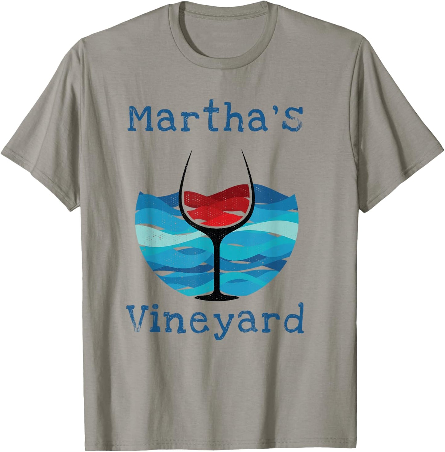 Martha's Vineyard Summer Vacation Wine Beach Winery T-Shirt - T-Shirt | Sand