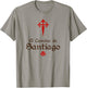 El Camino De Santiago ~ Saint James Cross ~ Scallop Shell T-Shirt - T-Shirt | Sand