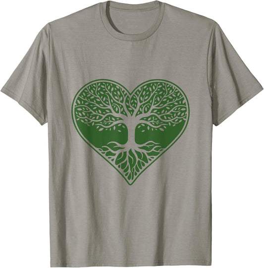 Heart tree life tree love nature romantic life T-Shirt - T-Shirt | Sand