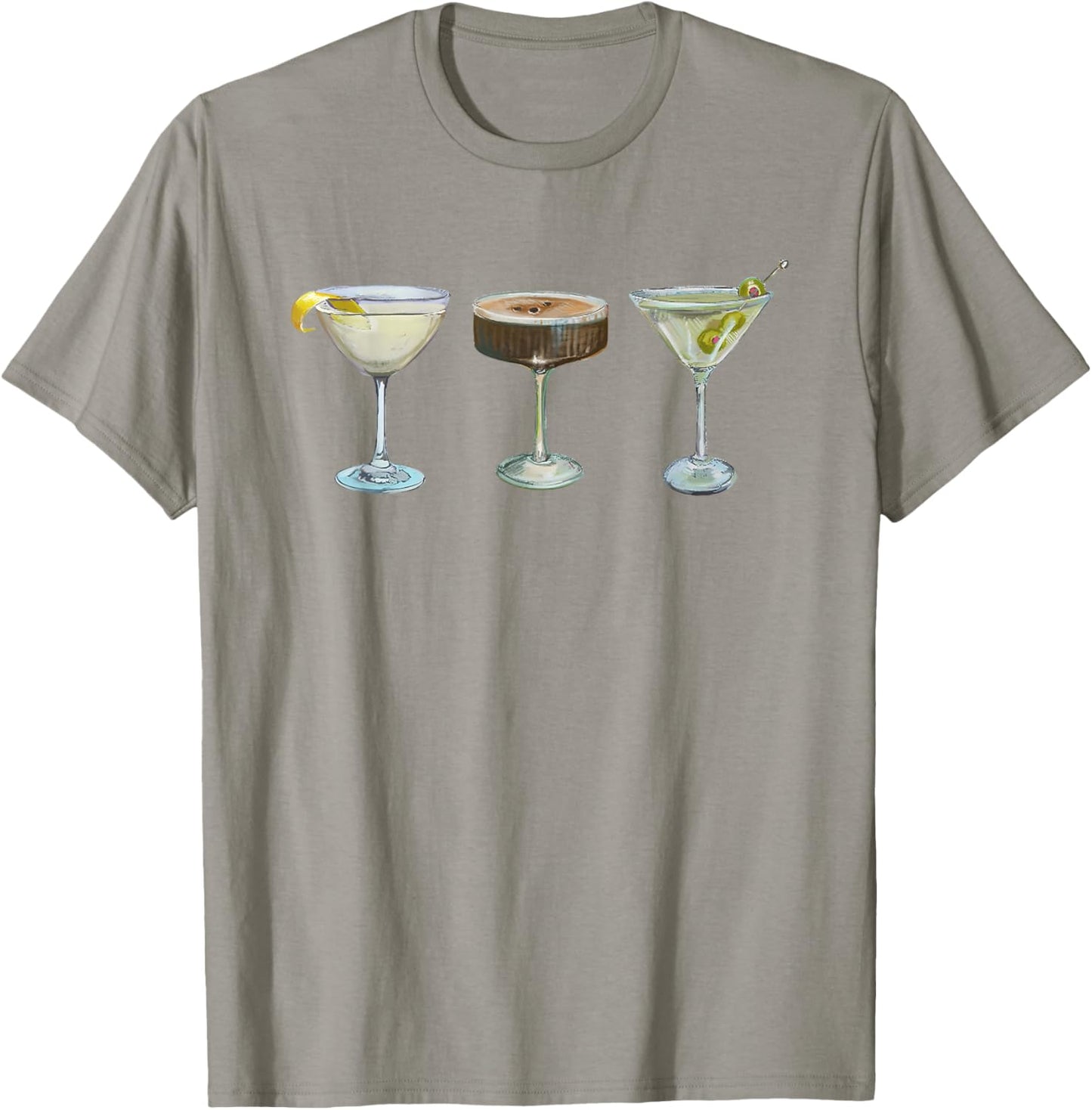 Espresso Martini Trifecta Graphic For Girl Women T-Shirt - T-Shirt | Sand