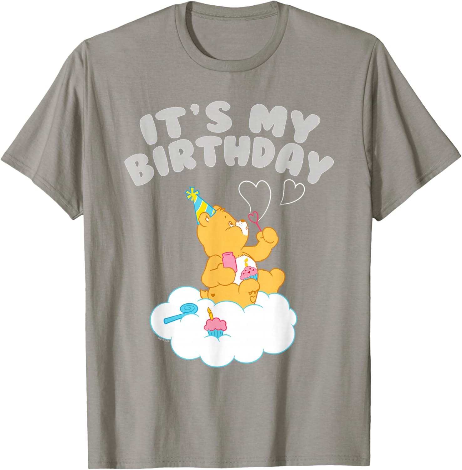 Care Bears It's My Birthday with Birthday Bear T-Shirt - T-Shirt | Sand