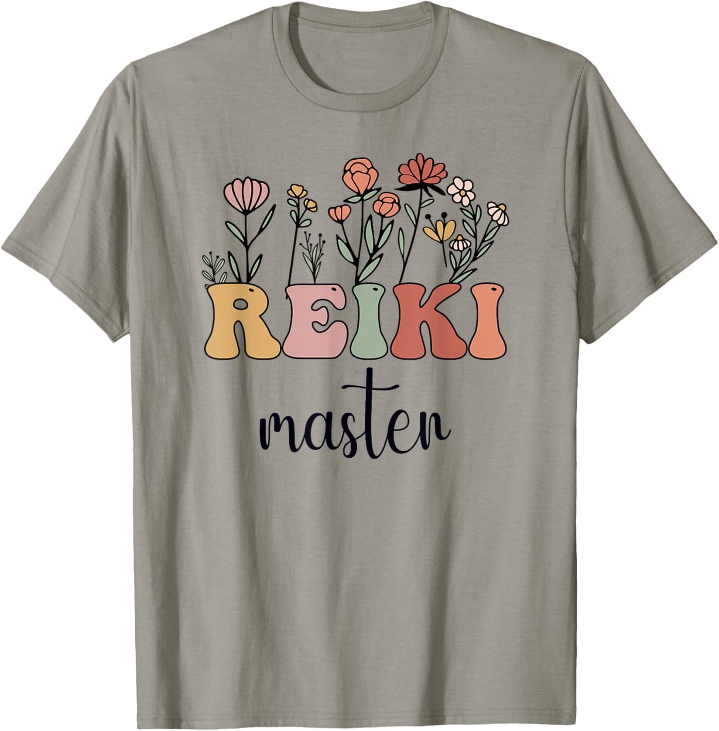 Reiki Master Wildflower Groovy Women T-Shirt - T-Shirt | Sand