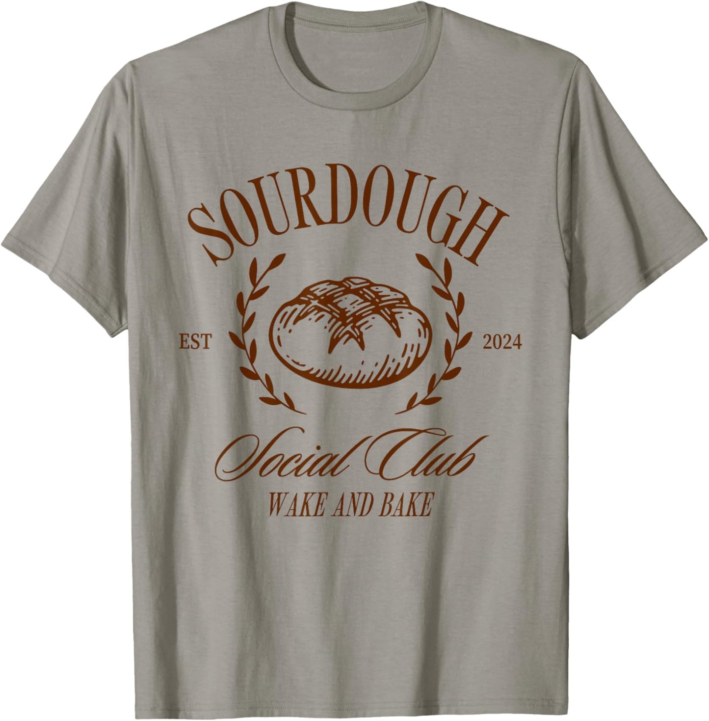 Sourdough Social Club Bread Wake & Bake In My Sourdough Era T-Shirt - T-Shirt | Sand