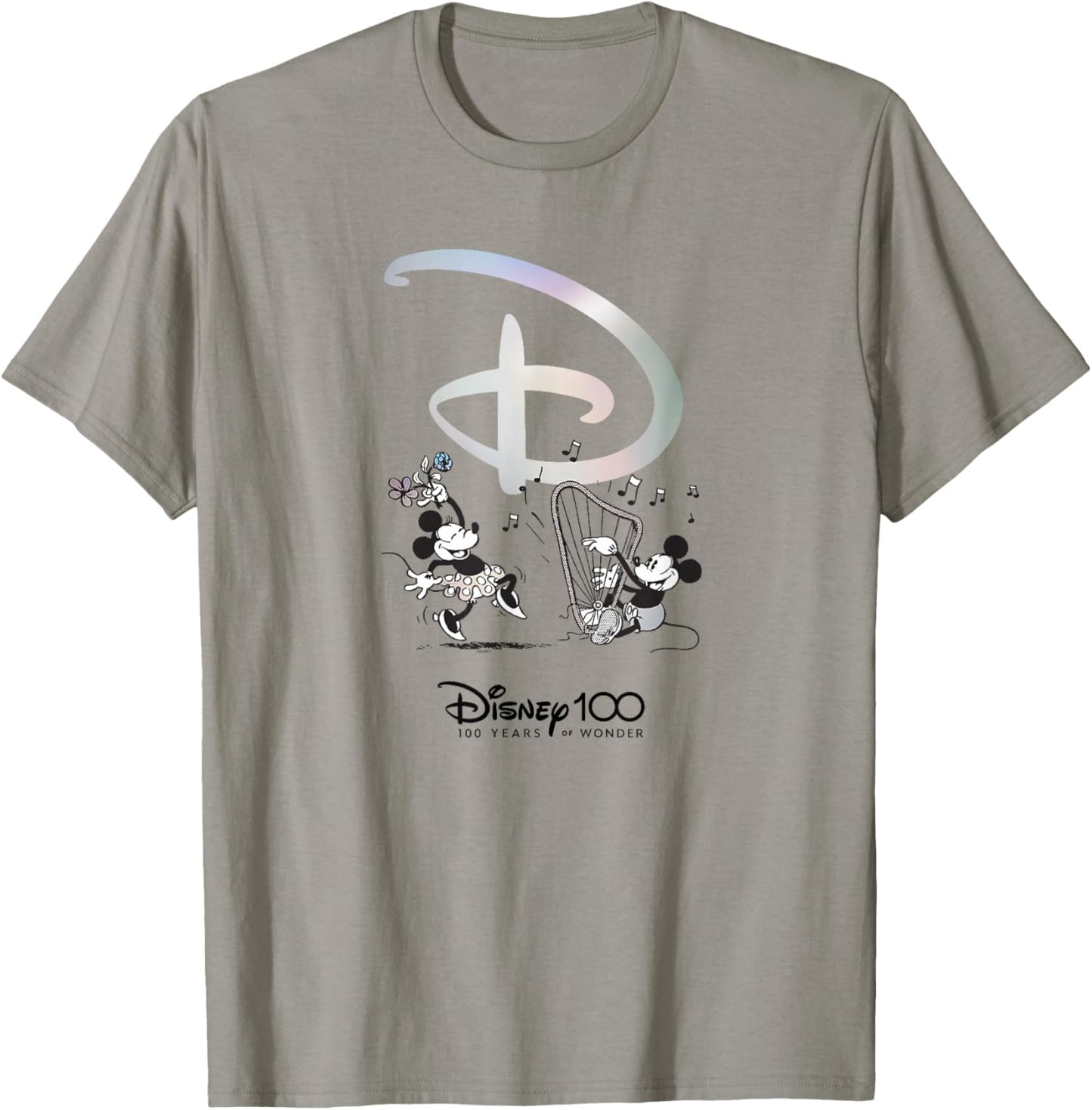 Disney 100 Anniversary Mickey and Minnie Dance Celebration Small T-Shirt - T-Shirt | Sand