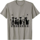 Atomic Cats Black Kitties MCM Retro T-Shirt - T-Shirt | Sand