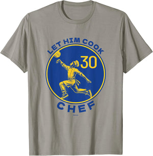 Let the Chef Cook Funny Basketball Court Legend Motivation T-Shirt - T-Shirt | Sand