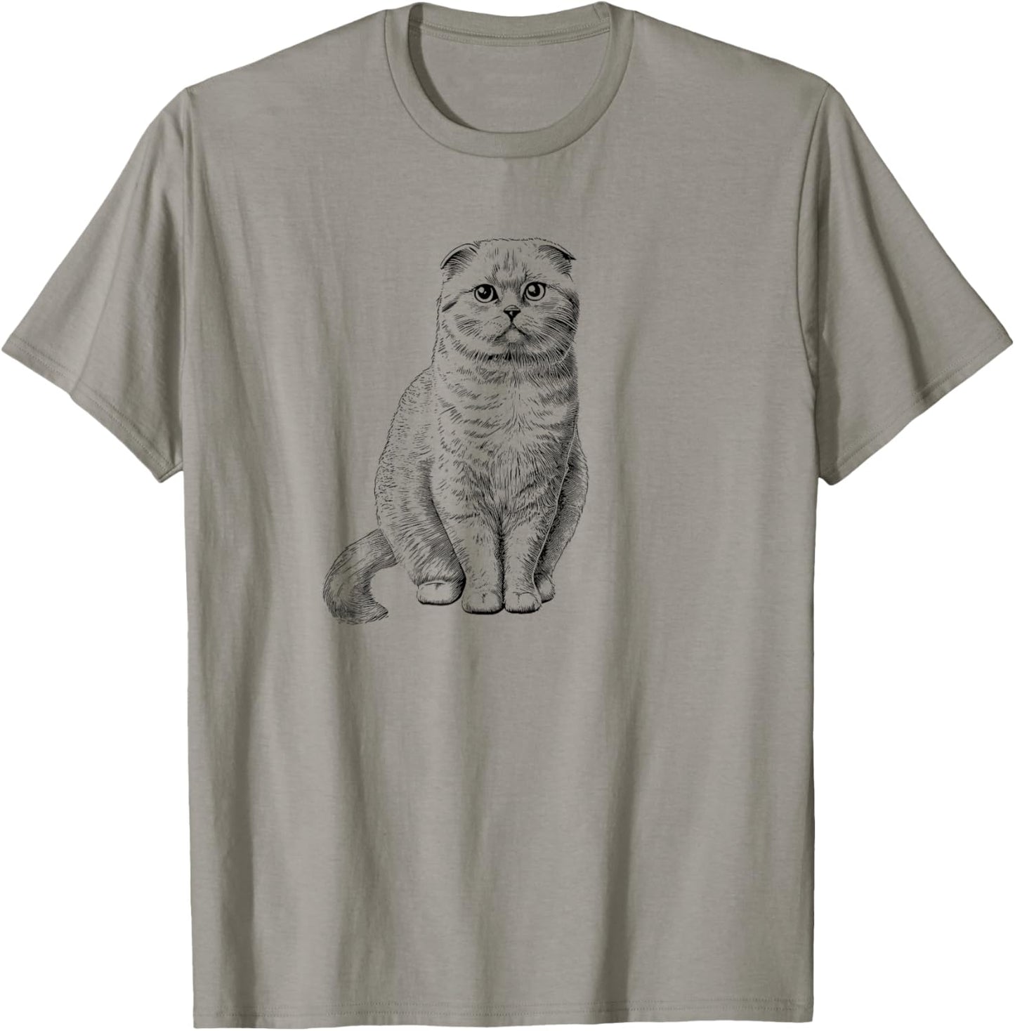 Retro Vintage Scottish Fold Lover T-Shirt - T-Shirt | Sand