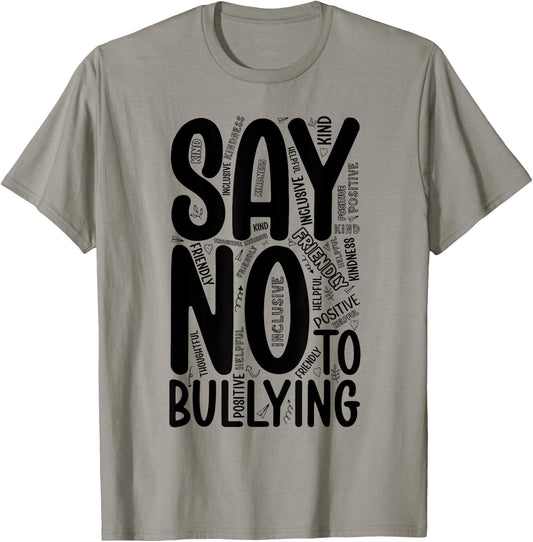 Say No To Bullying Unity Day Orange Anti Bullying Kindness T-Shirt - T-Shirt | Sand