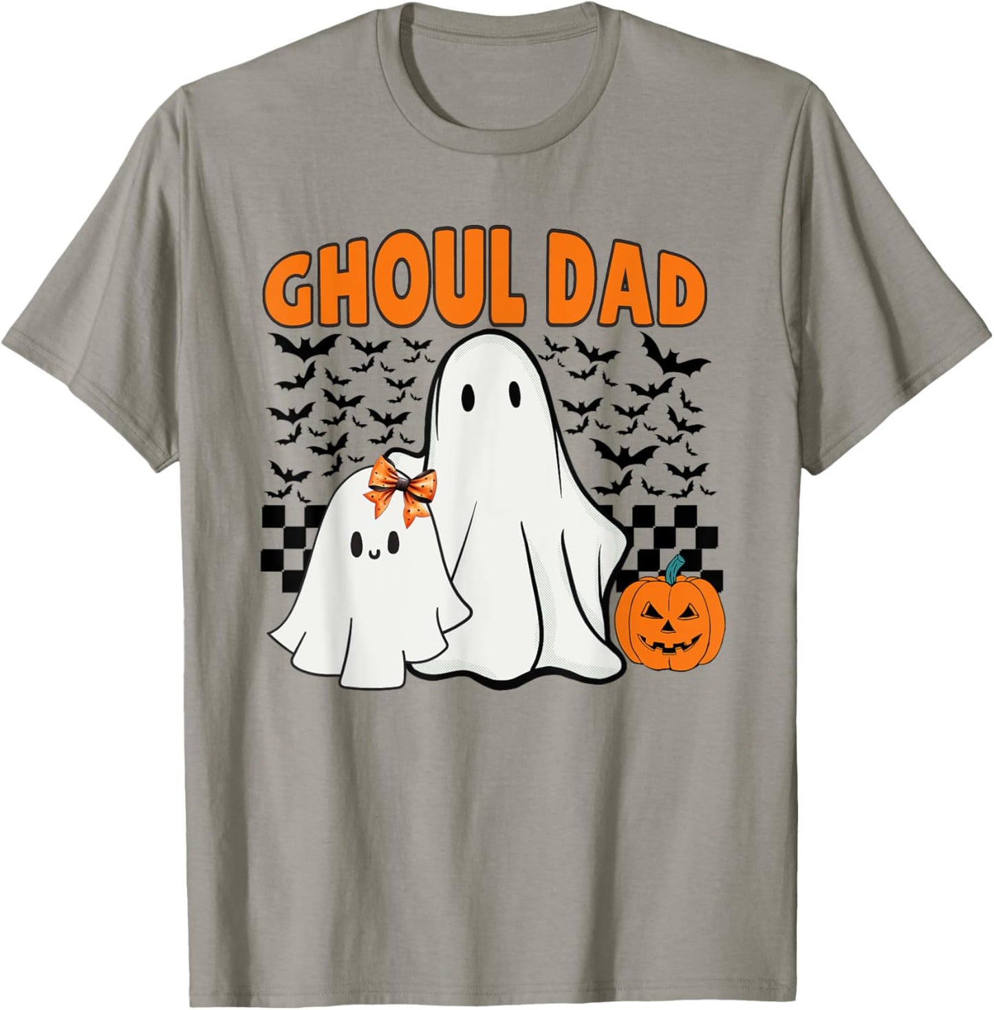 Ghoul Dad Halloween Ghost Spooky Season Retro Daddy T-Shirt - T-Shirt | Sand