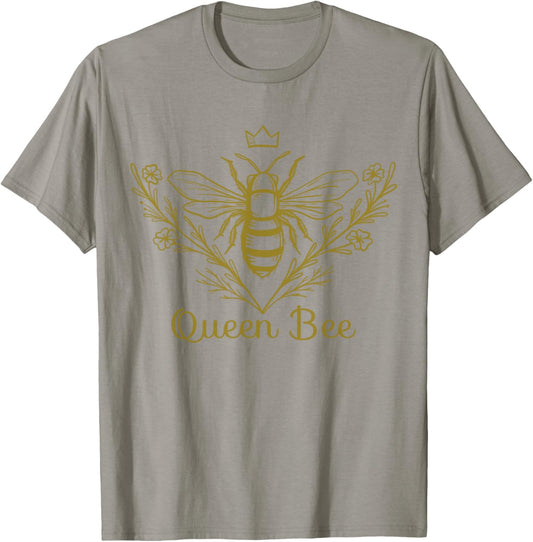 Queen Bee Honey Bee Keeper Outfit Beekeeping T-Shirt - T-Shirt | Sand