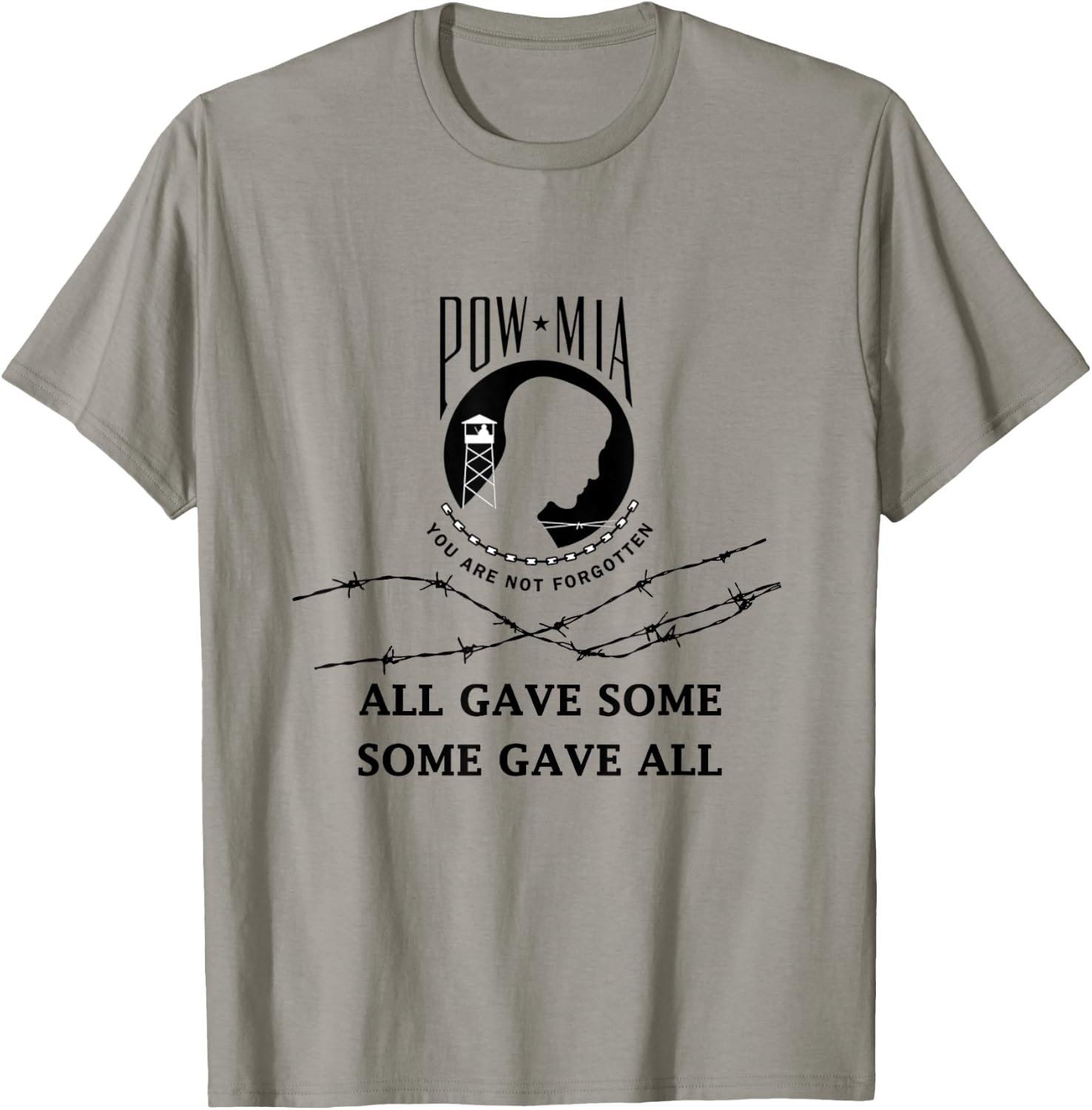 All Gave Some Some Gave All Pow Mia T-Shirt - T-Shirt | Sand