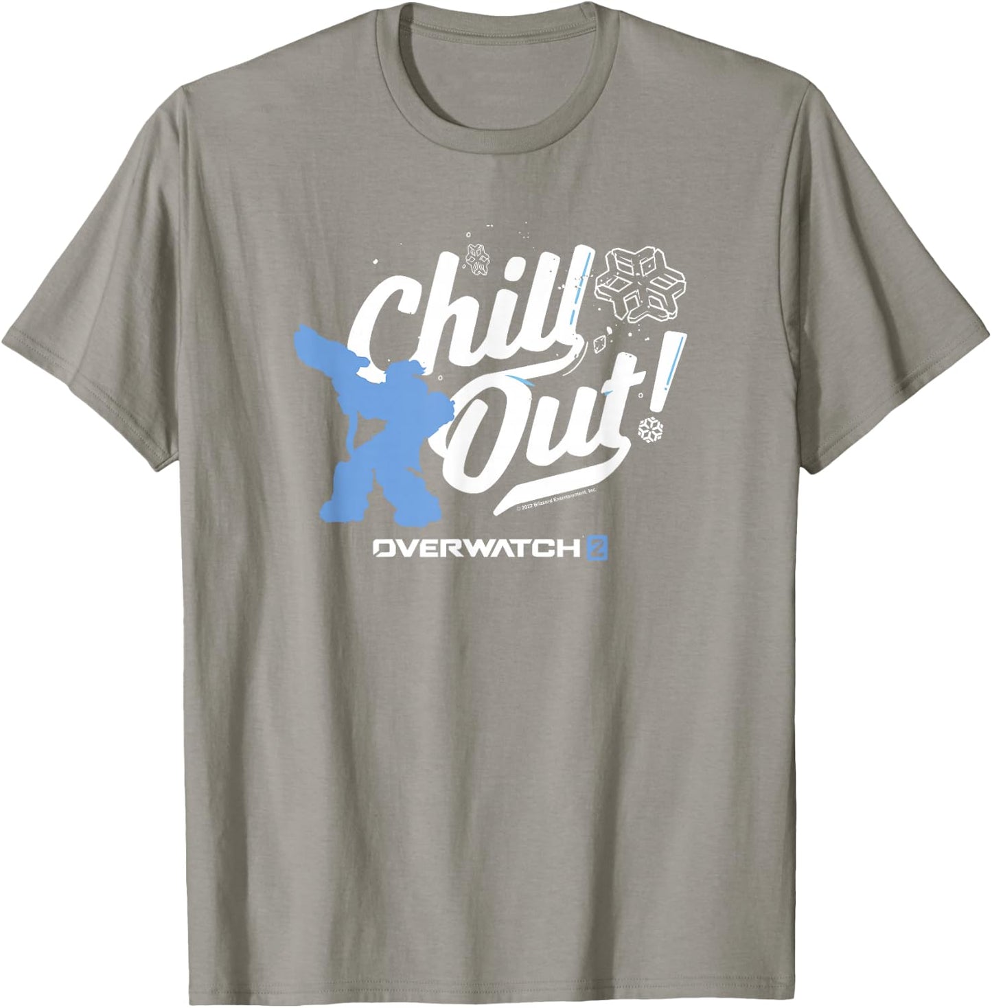Overwatch 2 Mei Chill Out Blue Center Icon T-Shirt - T-Shirt | Sand