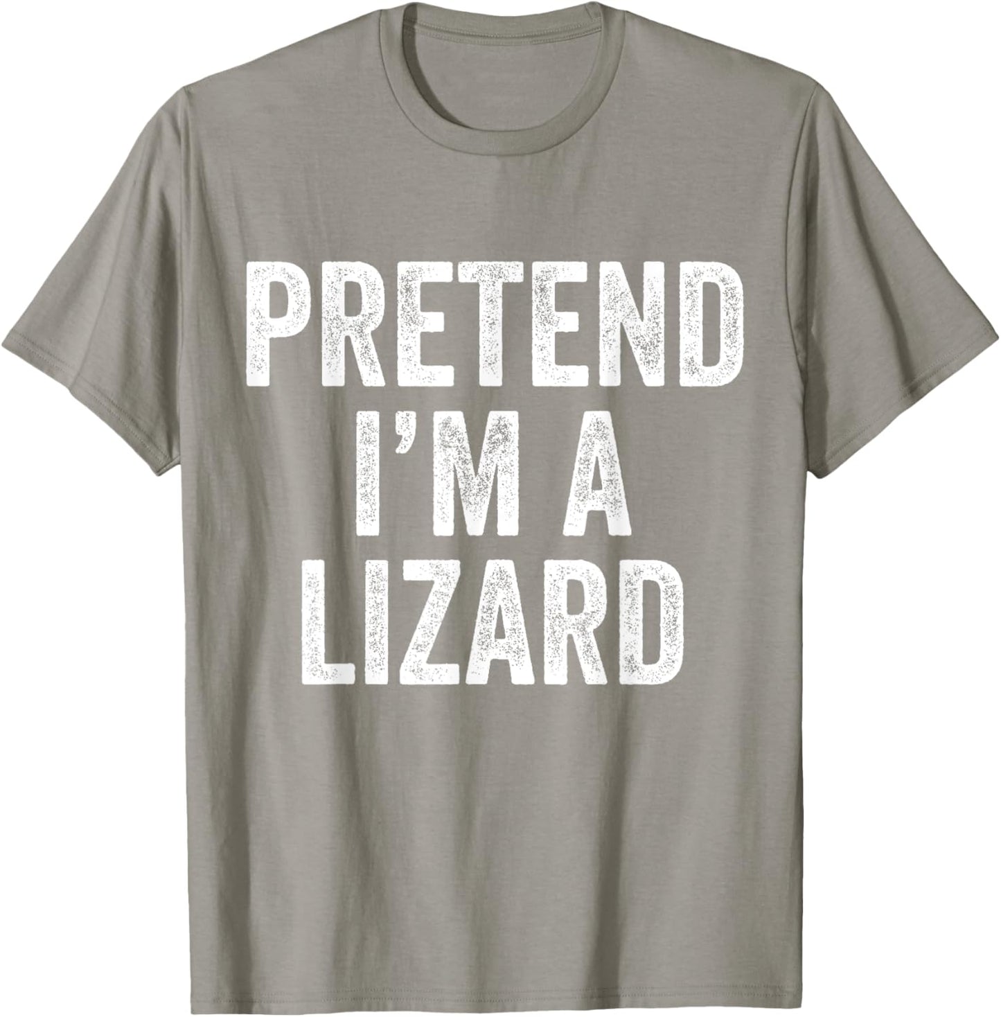 Pretend I'm a Lizard Funny Saying Costume Gift Men Women T-Shirt - T-Shirt | Sand
