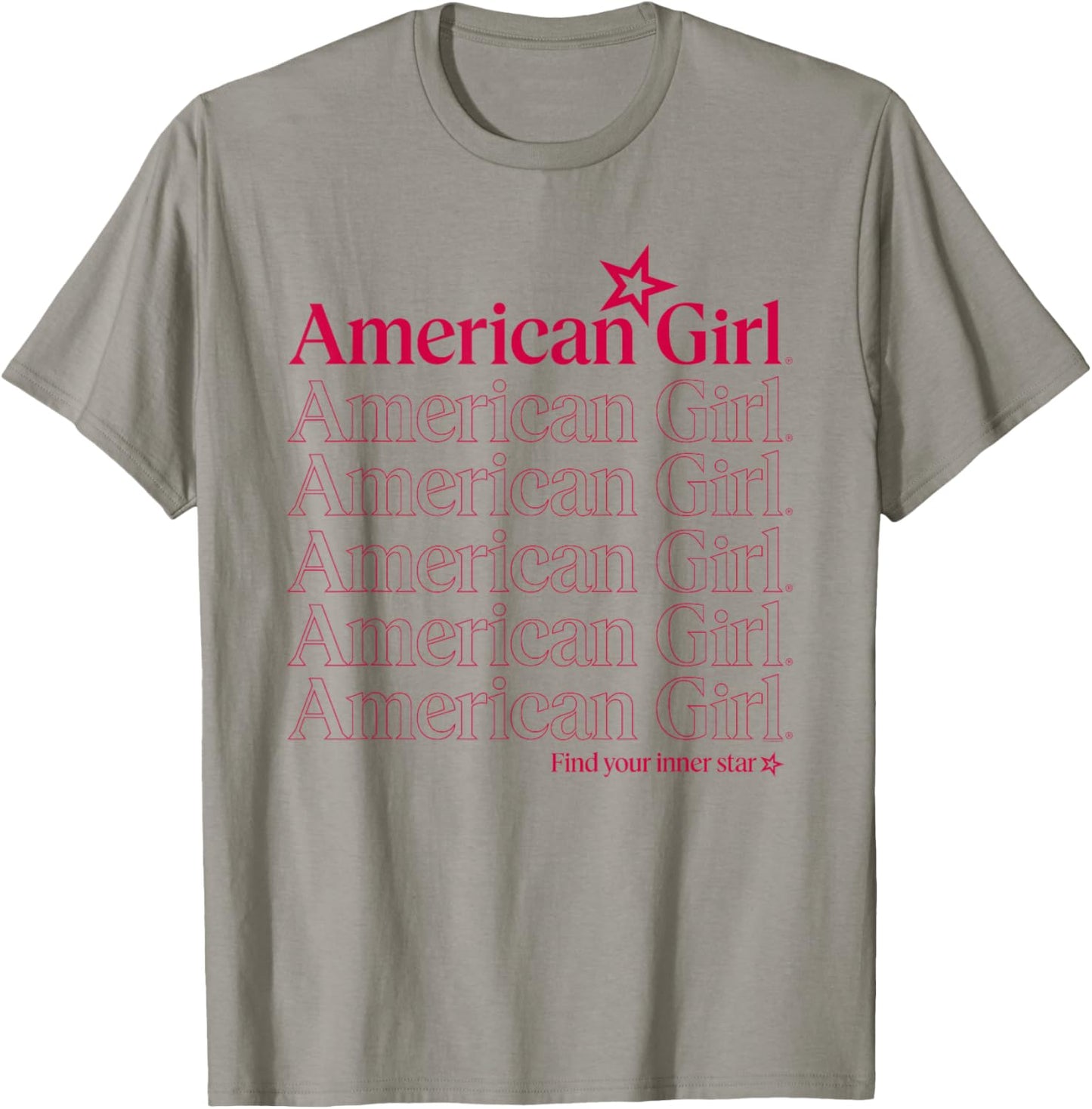 American Girl - Multi Logo T-Shirt - T-Shirt | Sand