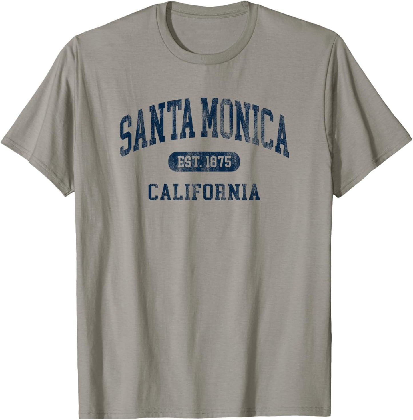 Vintage Santa Monica California Retro Preppy Throwback T-Shirt - T-Shirt | Sand