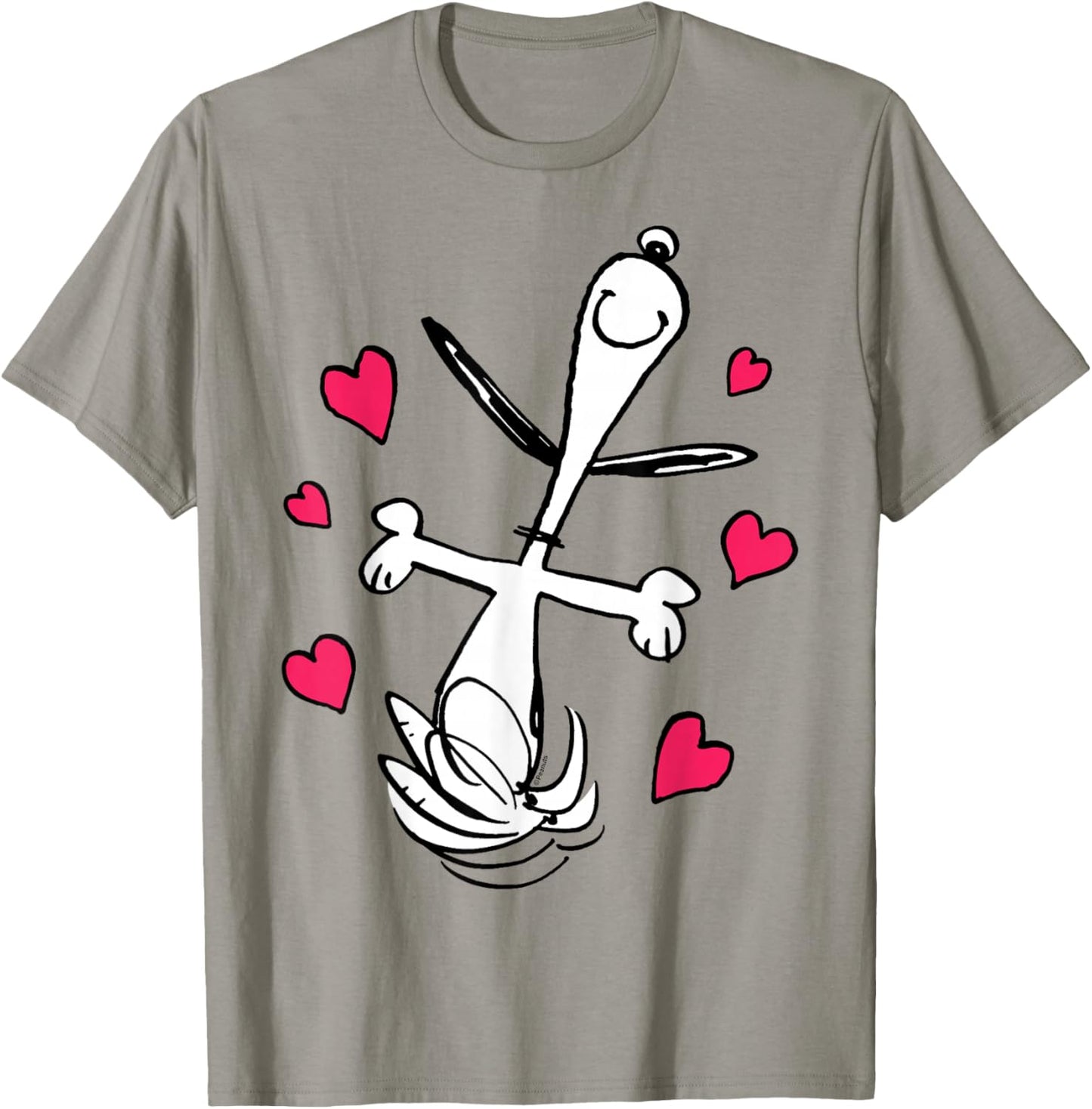Peanuts - Snoopy Dancing Hearts T-Shirt - T-Shirt | Sand