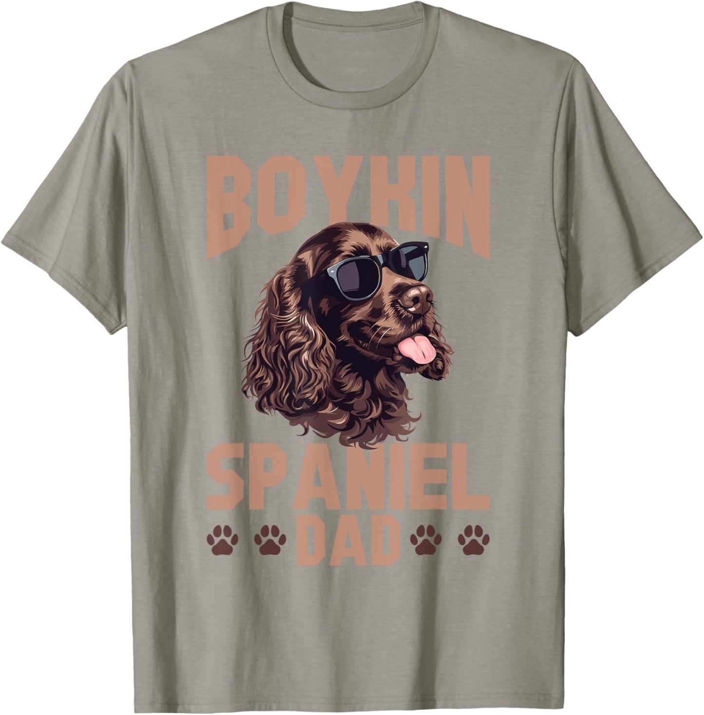 Boykin Spaniel Dog Breed Boykin Spaniel Dad T-Shirt - T-Shirt | Sand