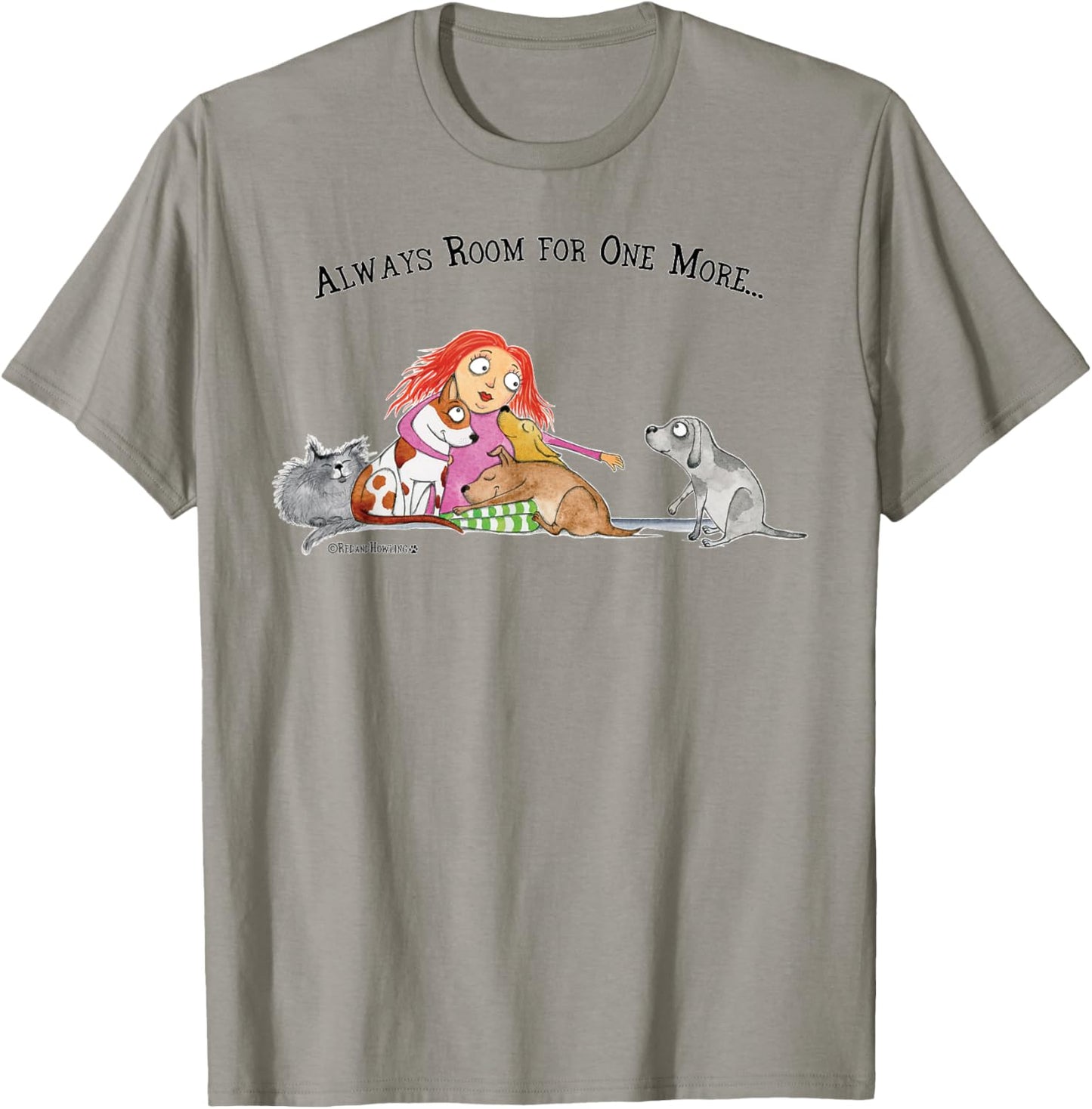 Red and Howling Always Room For One More T-Shirt - T-Shirt | Sand