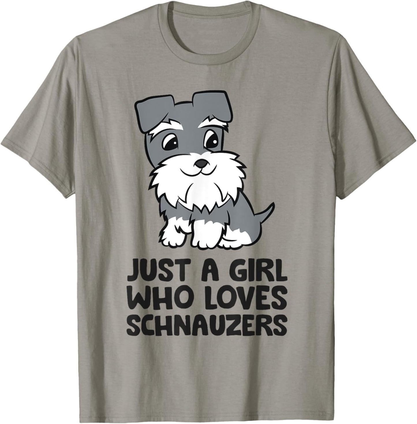 Just A Girl Who Loves Schnauzers T-Shirt - T-Shirt | Sand