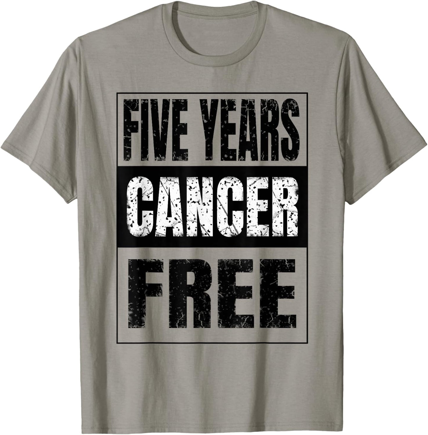 Cute Five Years Cancer Free Anti Oncology T-Shirt - T-Shirt | Sand