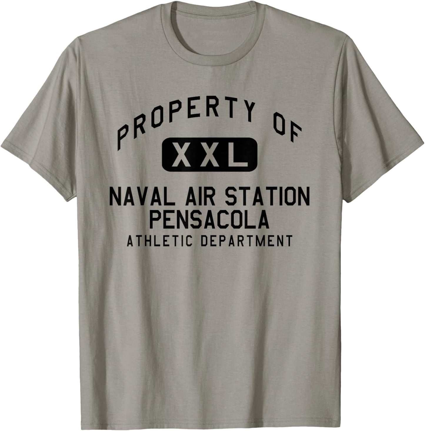 Property of Naval Air Station Pensacola Athletic Department T-Shirt - T-Shirt | Sand