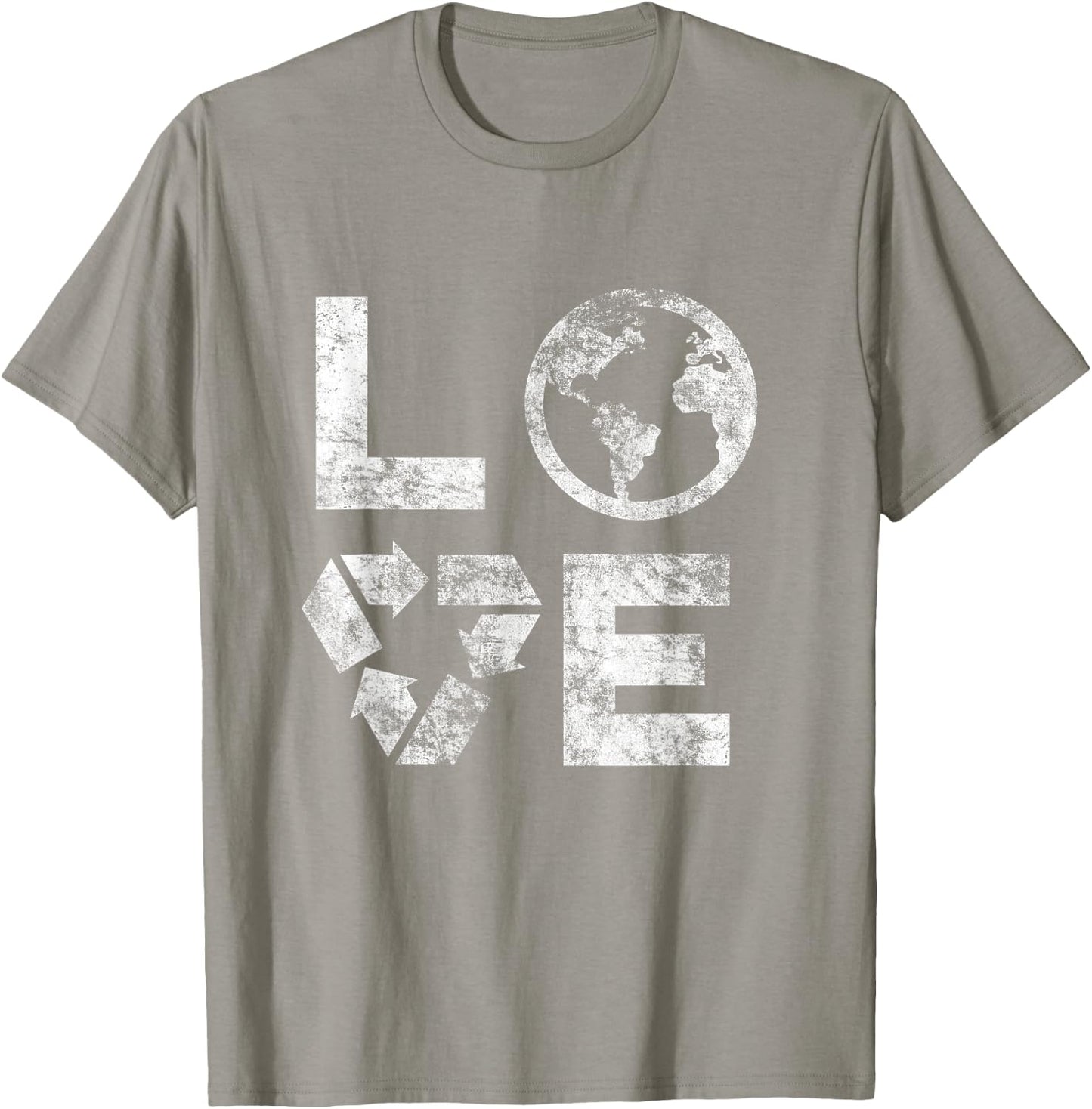 Liebe Earth Day 90s Vintage Recycled Children or Teachers T-Shirt - T-Shirt | Sand
