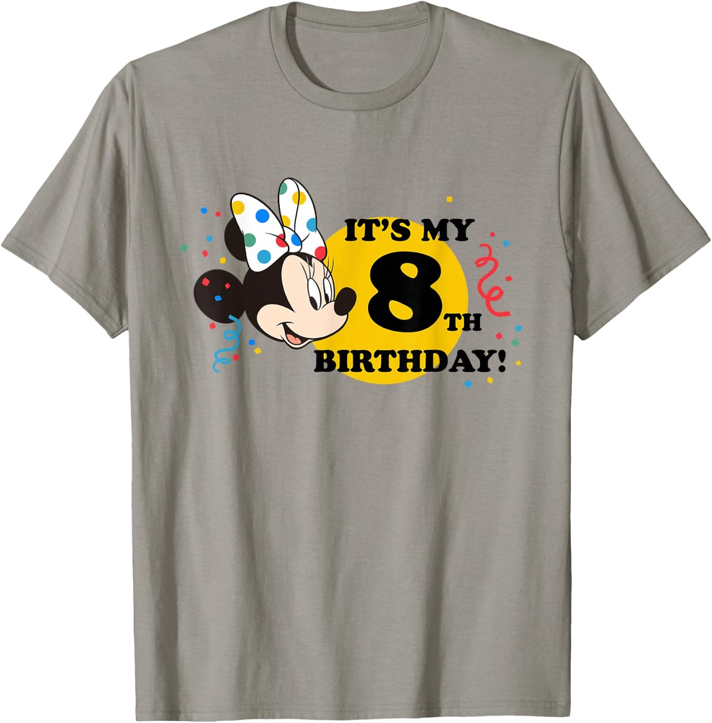 Disney Minnie Mouse 8th Birthday T-Shirt - T-Shirt | Sand