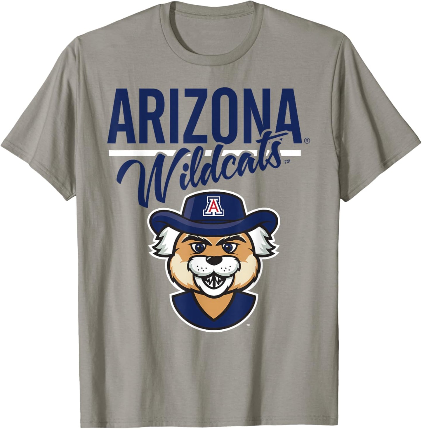 Arizona Wildcats Mascot Gray Officially Licensed T-Shirt - T-Shirt | Sand