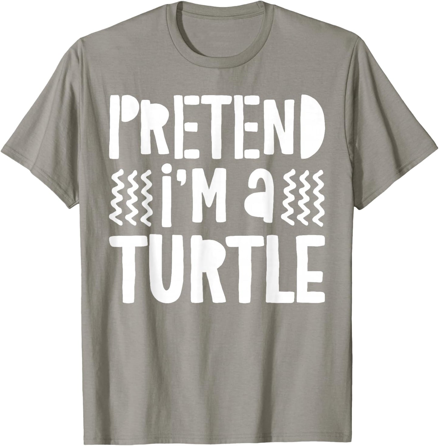 Pretend I'm A Turtle Shirt Adult Kids Turtle Costume T-Shirt - T-Shirt | Sand