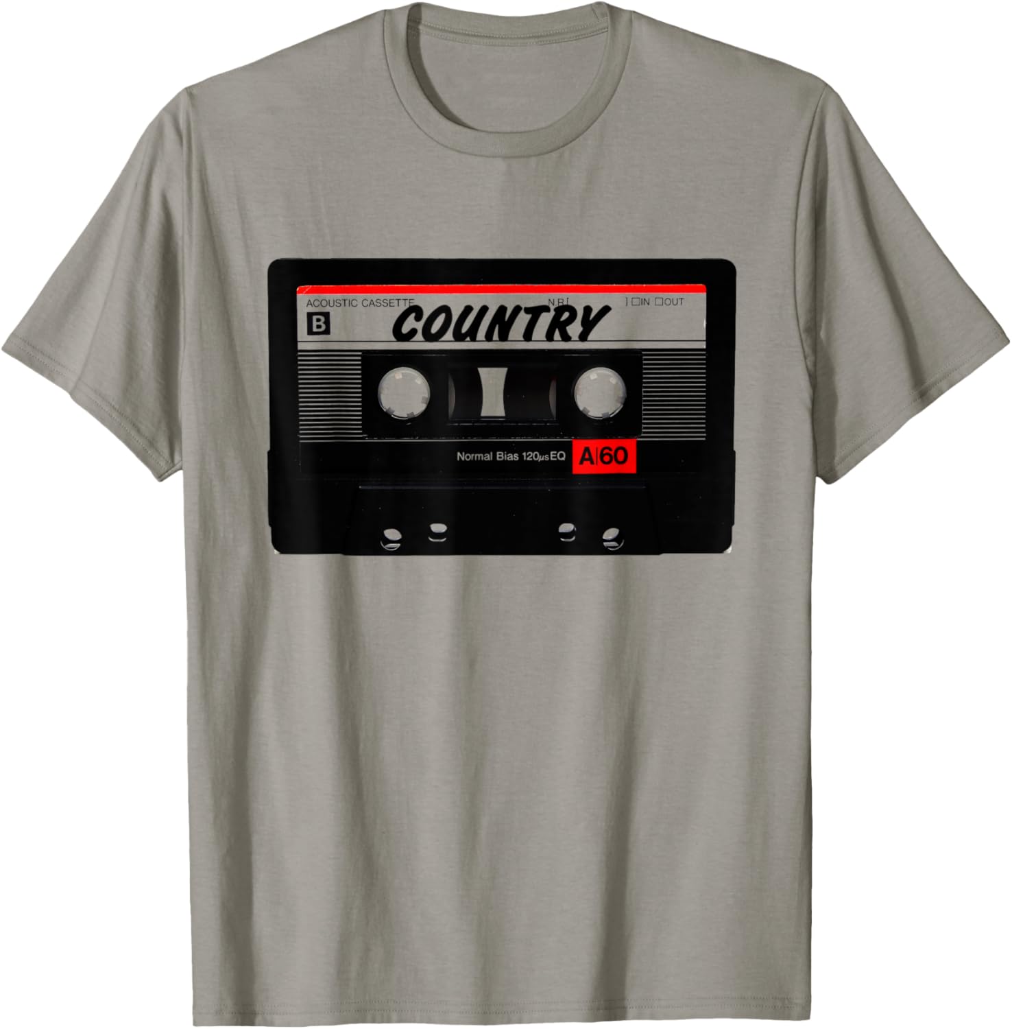 Country Music Mixtape 90s 80s 70s Retro Audio Cassette Tape T-Shirt - T-Shirt | Sand