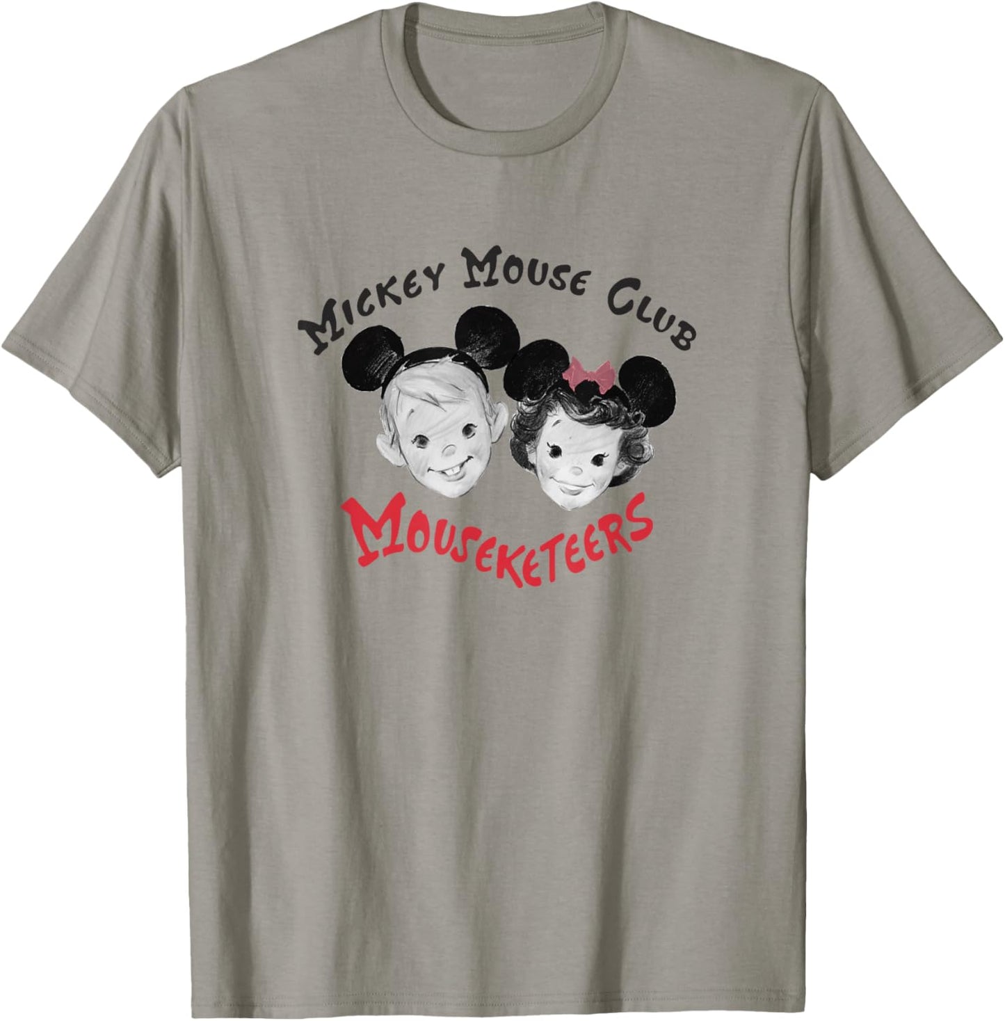 Disney Mickey and Friends Vintage Retro Sketch Mouseketeers T-Shirt - T-Shirt | Sand