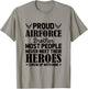 Proud Air Force Brother Air Force Graduation USAF Heroes T-Shirt - T-Shirt | Sand
