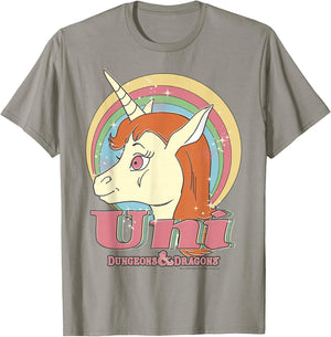 Dungeons & Dragons Uni Rainbow Profile T-Shirt - T-Shirt | Sand