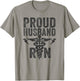 Proud Husband of an RN Nurse Frontline Healthcare Hero T-Shirt - T-Shirt | Sand