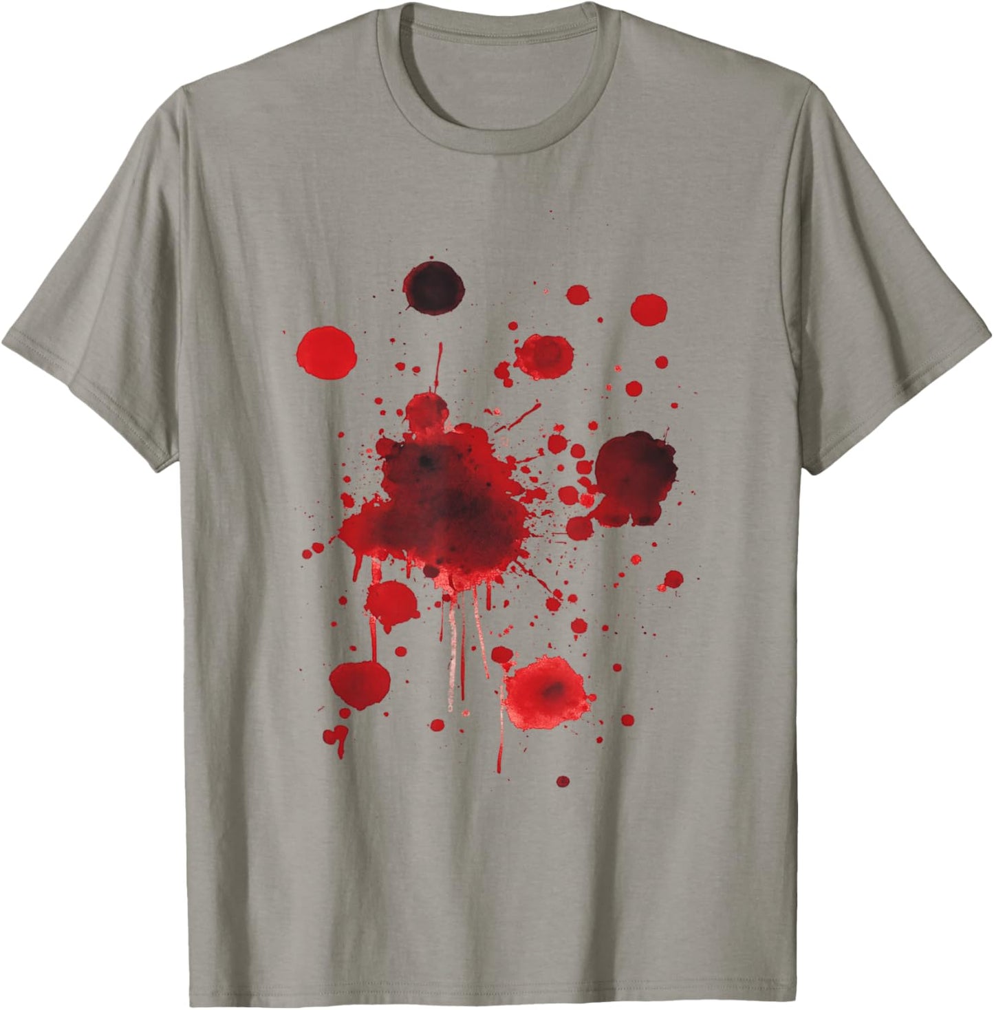 Halloween Bloody Stain Blood Splatter White T-Shirt - T-Shirt | Sand