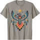 North American Tribal Thunderbird Vibrant Geometric Design T-Shirt - T-Shirt | Sand